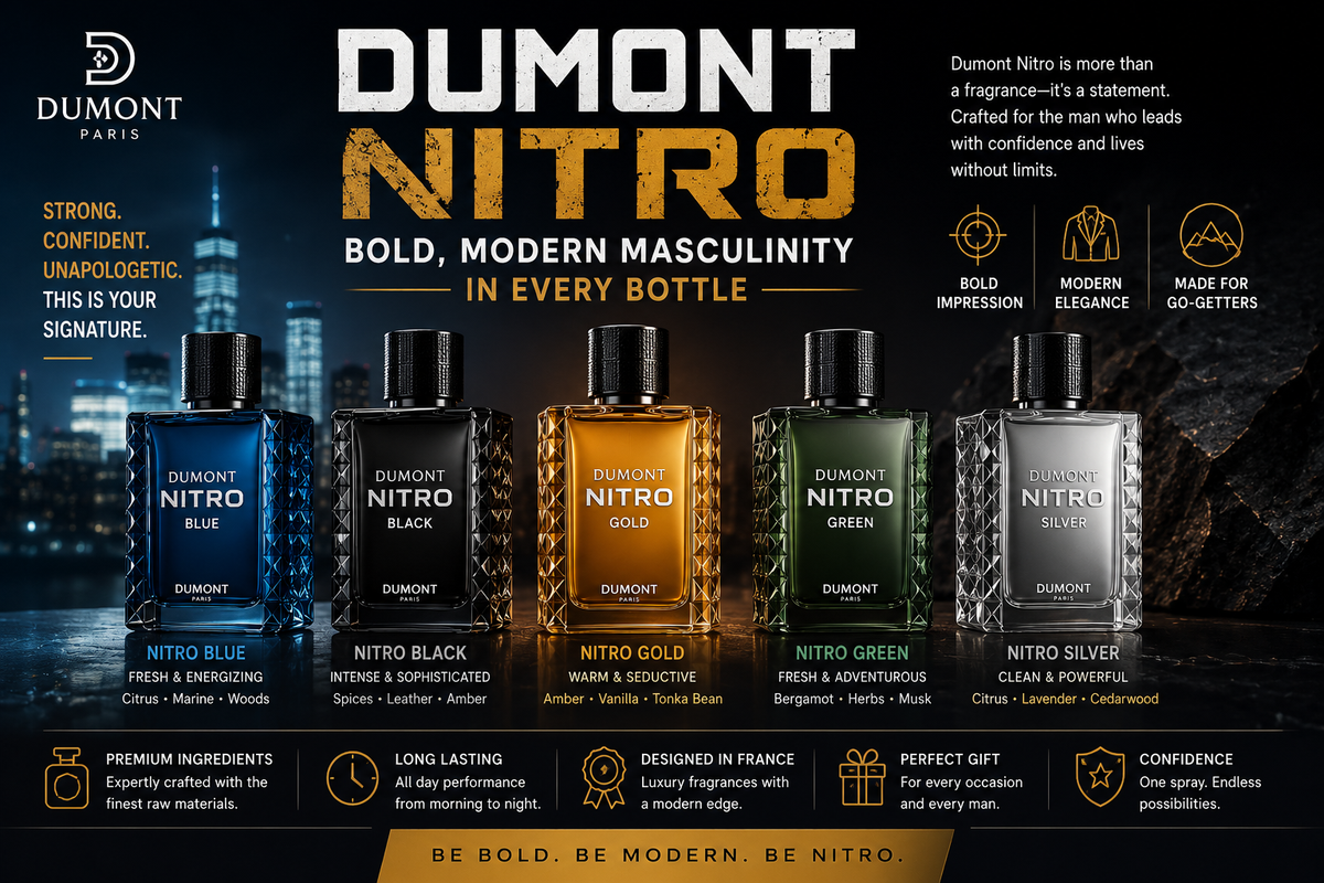 Dumont Nitro: Bold, Modern Masculinity in Every Bottle