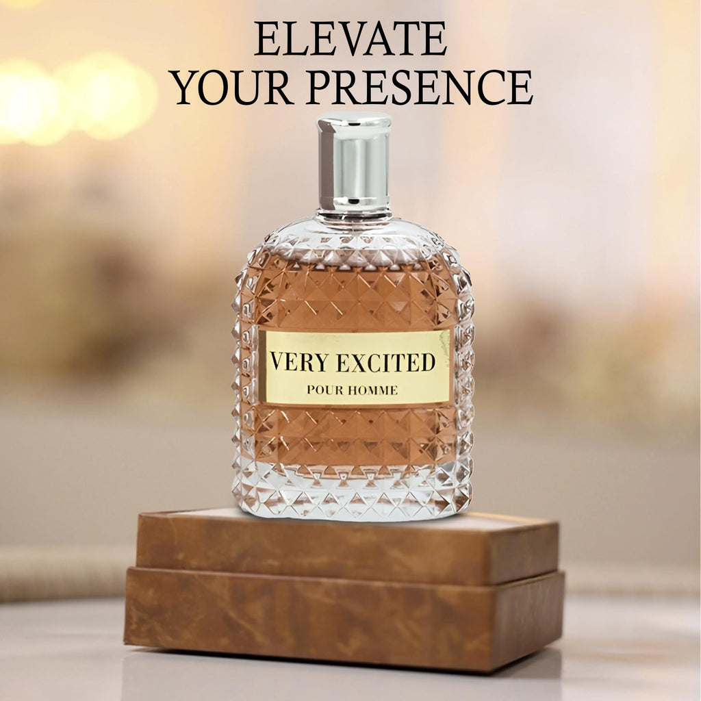 AFLUXE Very Excited Men's Cologne Eau de Toilette, 3.4 oz / 100 ml