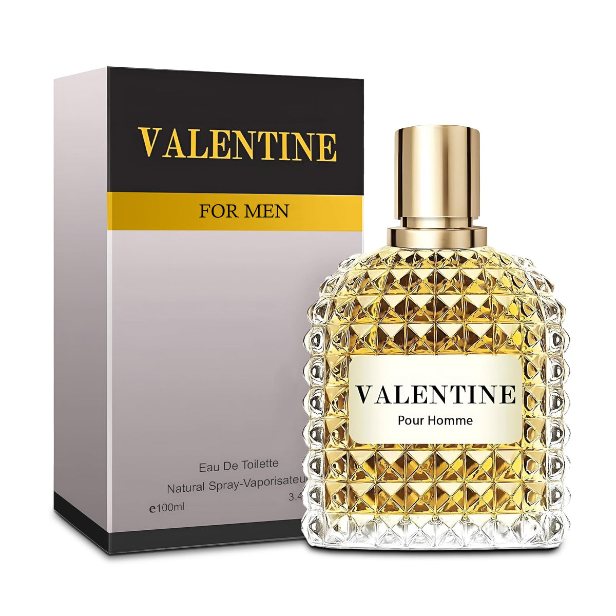 Men’s Eau de Toilette, AFLUXE Valentine Milano, 3.4 oz / 100 ml