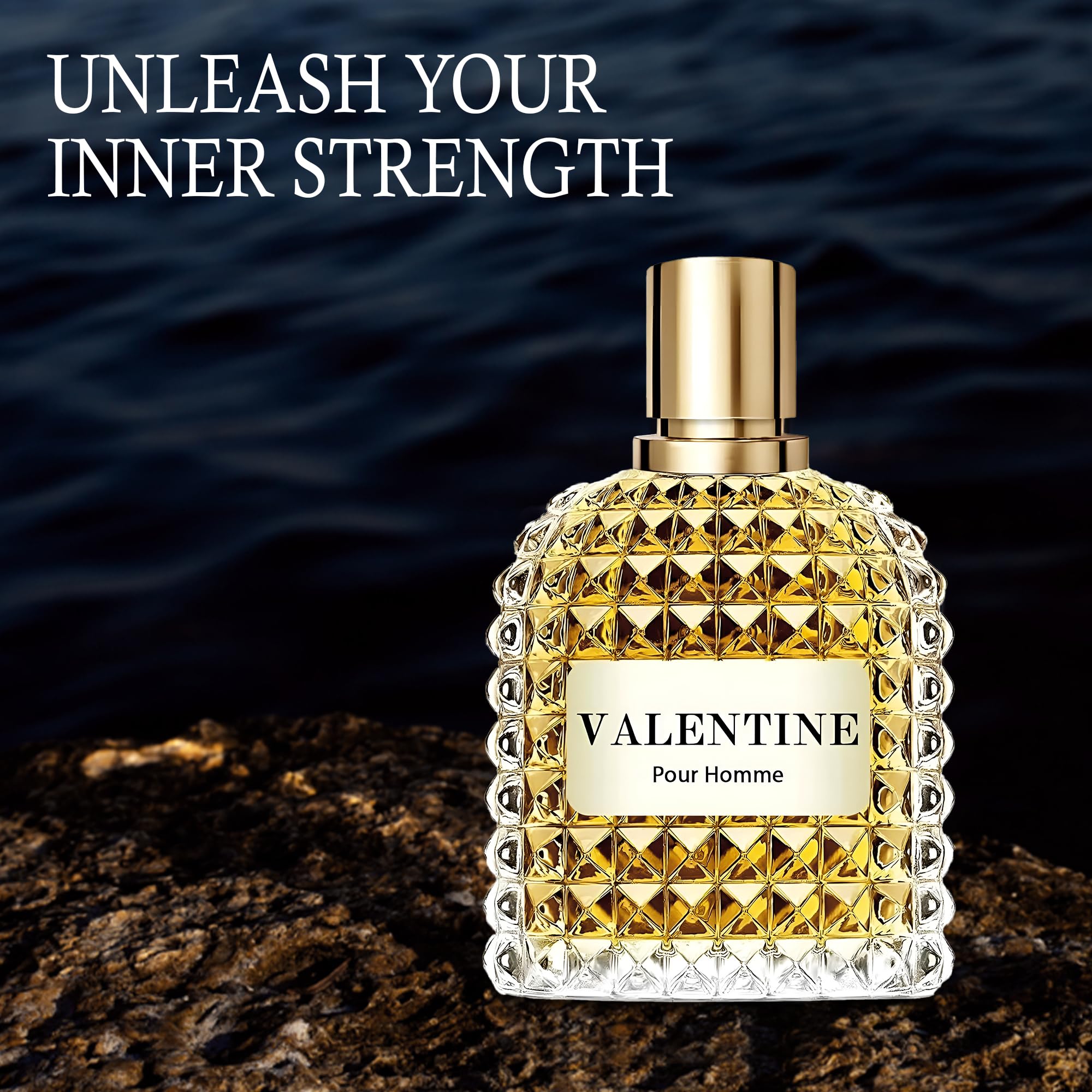 Men’s Eau de Toilette, AFLUXE Valentine Milano, 3.4 oz / 100 ml