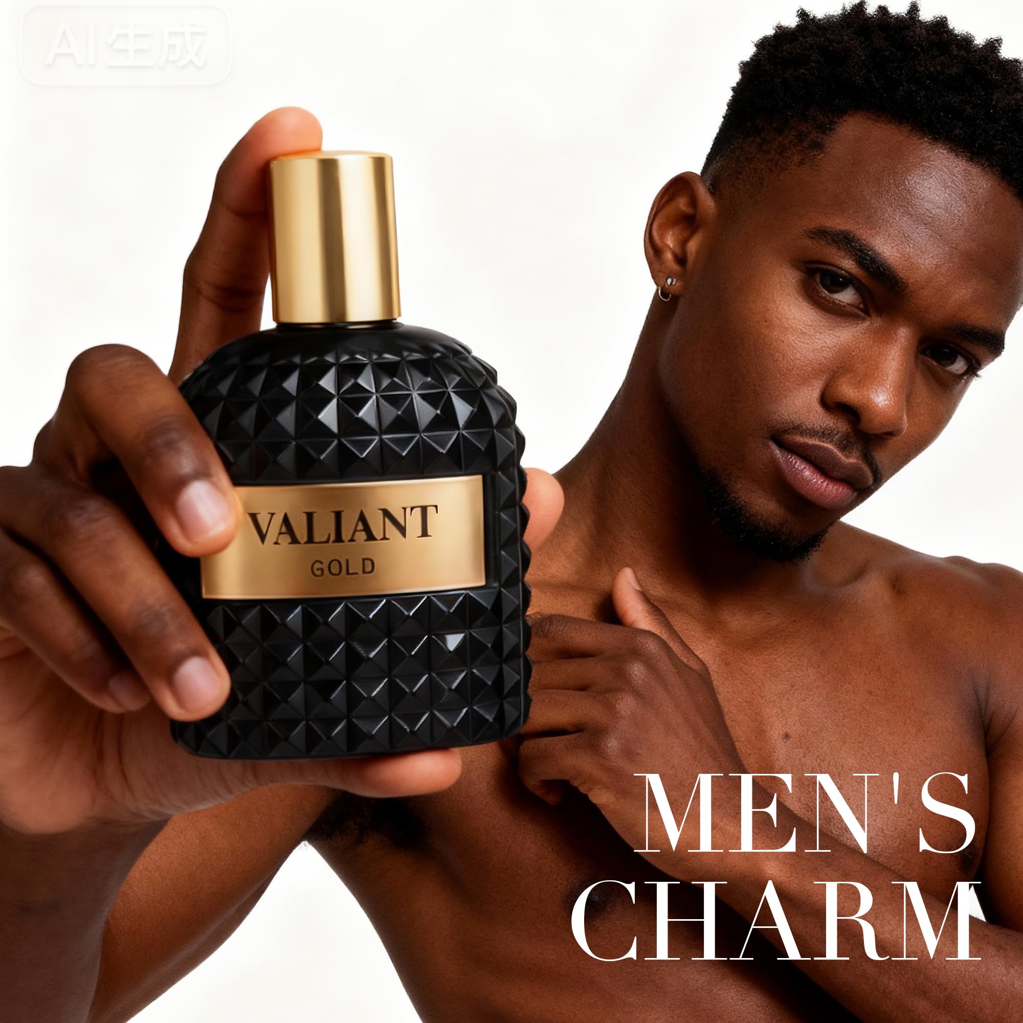 Men’s Vanilla Cologne, AFLUXE Valiant Gold, 3.4 oz / 100 ml