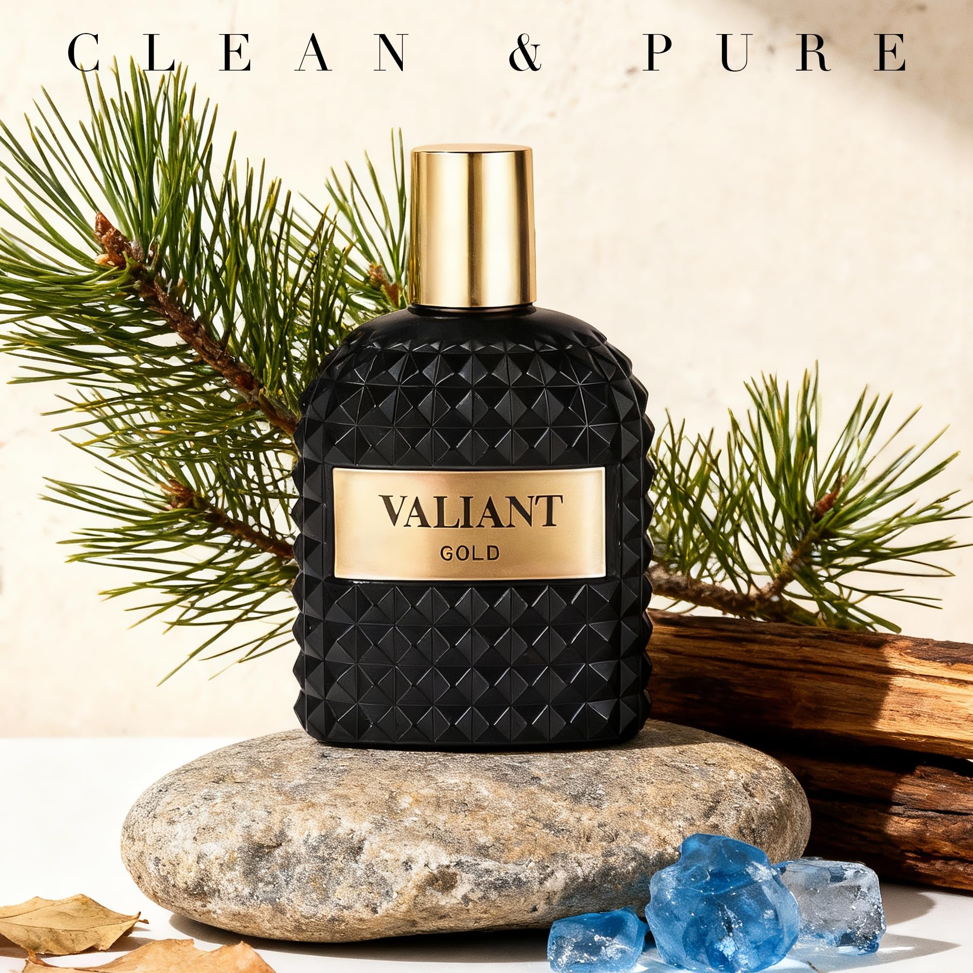 Men’s Vanilla Cologne, AFLUXE Valiant Gold, 3.4 oz / 100 ml