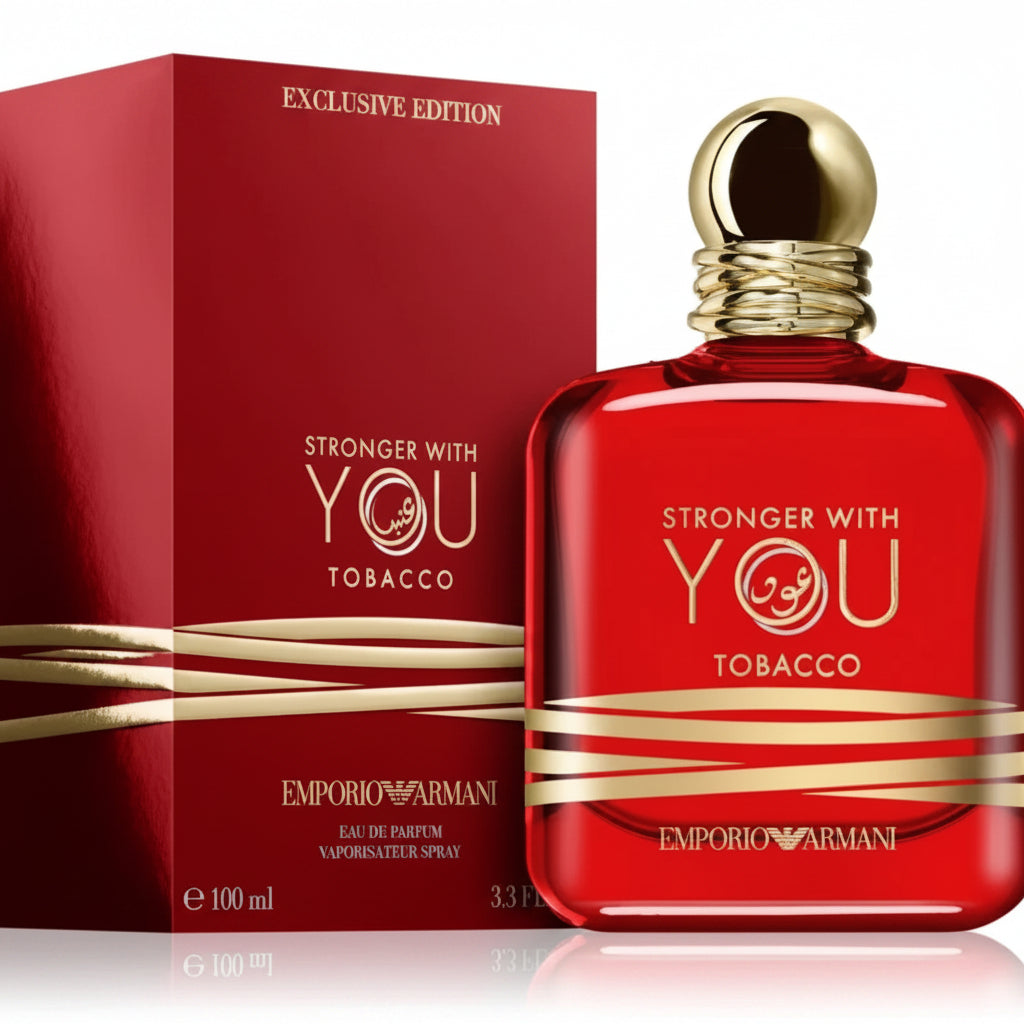 Stronger With You Tobacco Eau de Parfum 3.3 oz by Giorgio Armani for Men Giorgio Armani